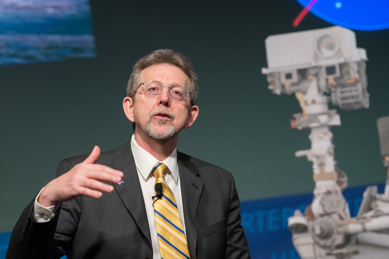 NASA Chief Scientist Jim Green speaks about the Curiosity Mars rover on its first anniversary
