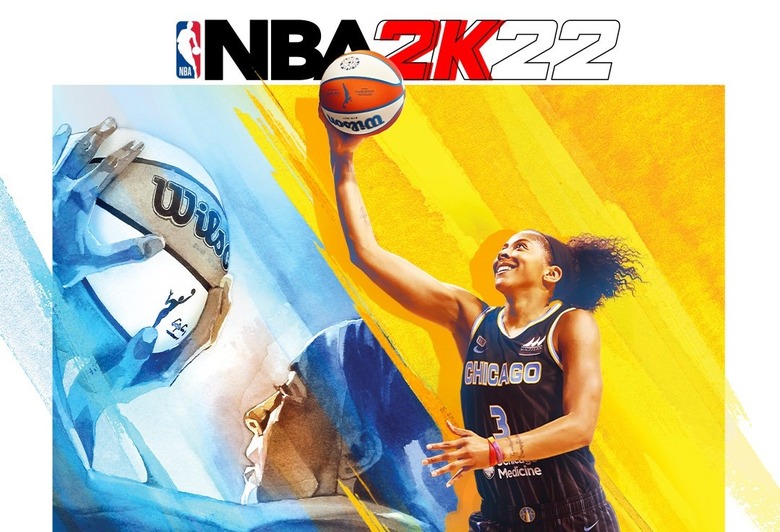 Candace Parker on the NBA 2K22 cover