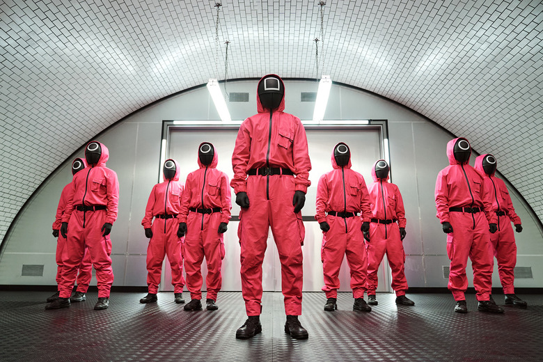 'Squid Game' magenta suits