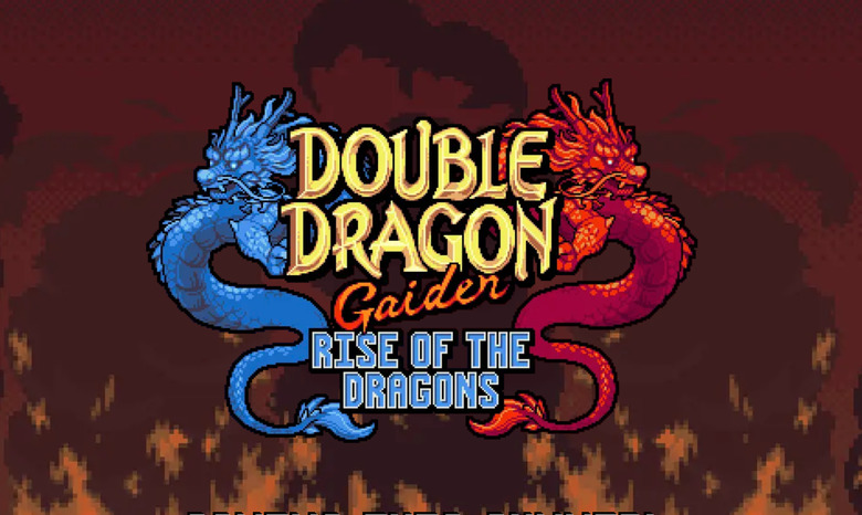 A game logo for 'Double Dragon Gaiden: Rise of the Dragons'.