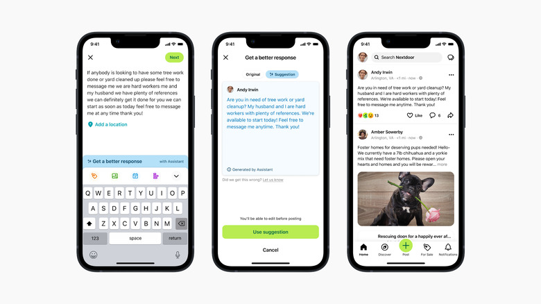 Nextdoor's generative AI assistant will rewrite posts to 