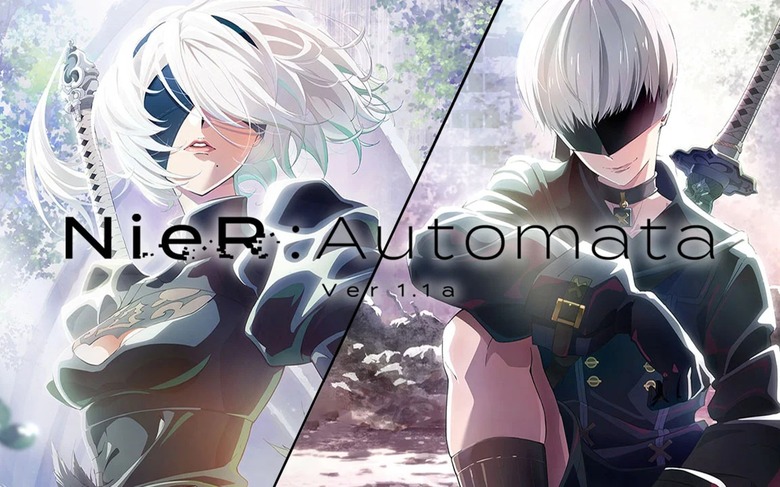 Key art of protagonists 2B and 9S