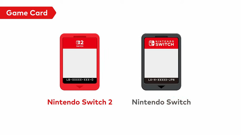 Nintendo Switch 2 game card is now red.