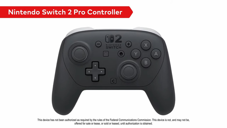 New Nintendo Switch 2 Pro controller, coming the same day as the Nintendo 2.
