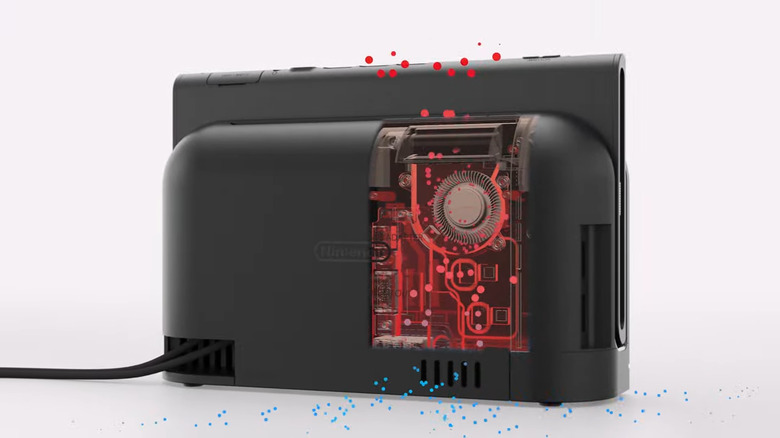 Nintendo Switch 2 dock has a built-in fan.
