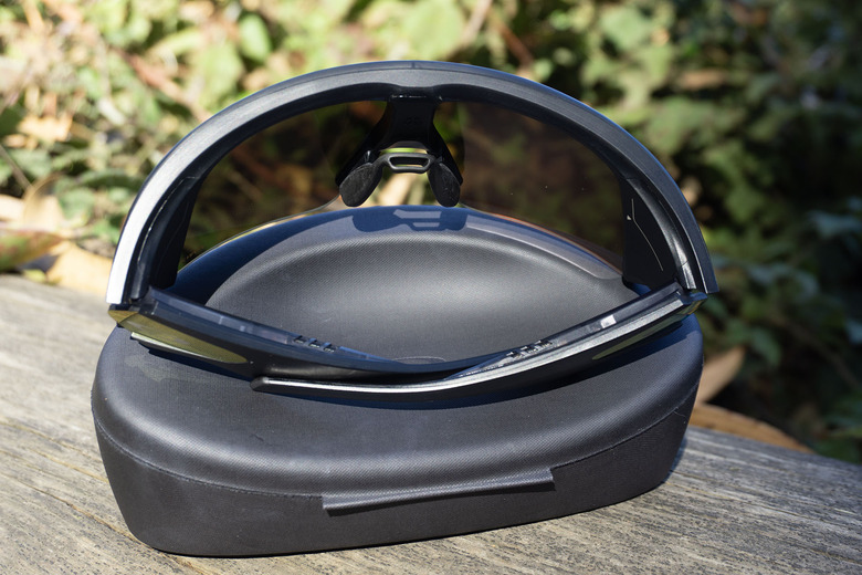 The bigger frames and charging case give the glasses a battery life boost.