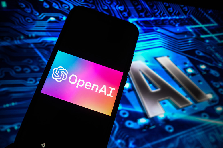 POLAND - 2024/09/30: In this photo illustration an OpenAi logo is displayed on a smartphone with AI symbol on the background. (Photo Illustration by Omar Marques/SOPA Images/LightRocket via Getty Images)