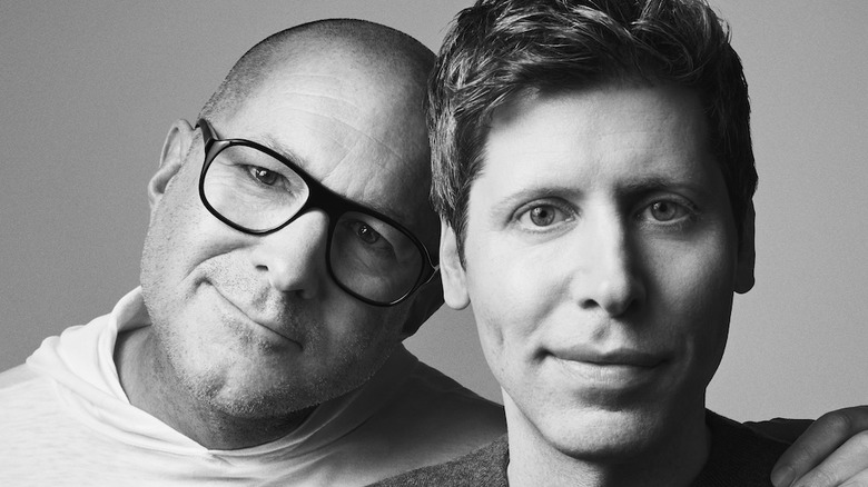 Jony Ive (left) and Sam Altman