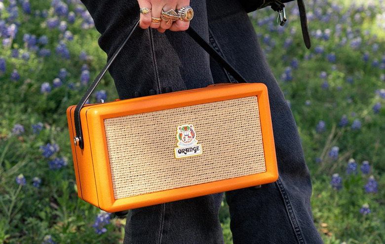 The Orange Box portable Bluetooth speaker.