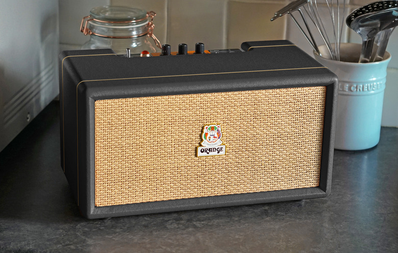 The Orange Amps Box-L wired Bluetooth speaker.