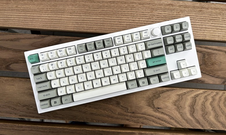 The Keychron Q3 Max mechanical keyboard.