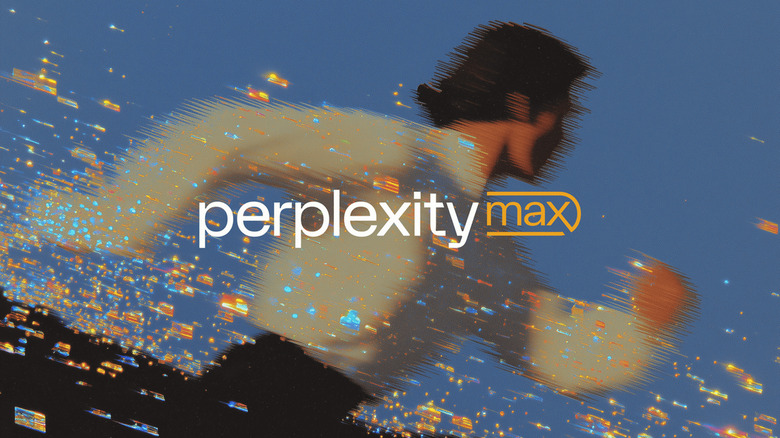 Perplexity Max art showing a stylized picture of a man running. 