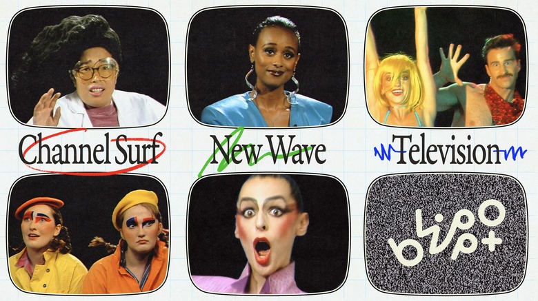 An image featuring 6 still frames from Blippo+ programs in color, with 