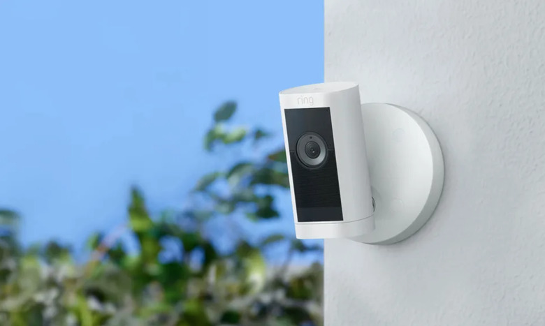 A Ring doorbell looking sinister. e