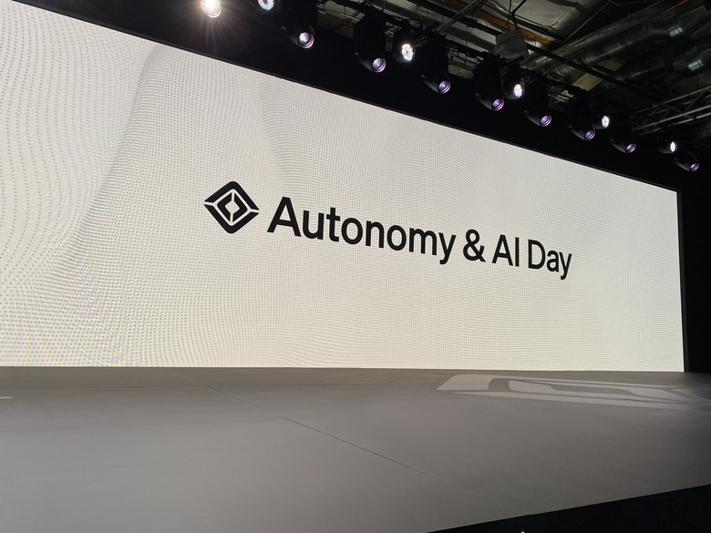 The stage for Rivian's Autonomy day.