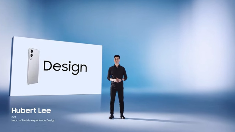 Samsung's Hubert Lee kicks off the presentation.