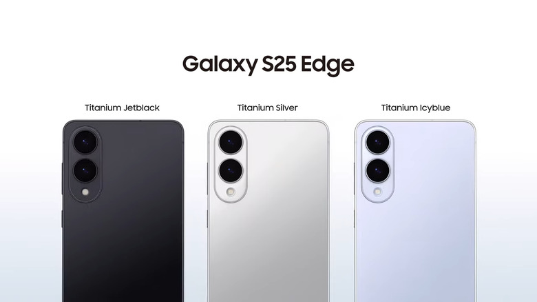 The S25 Edge will be available in three colors.