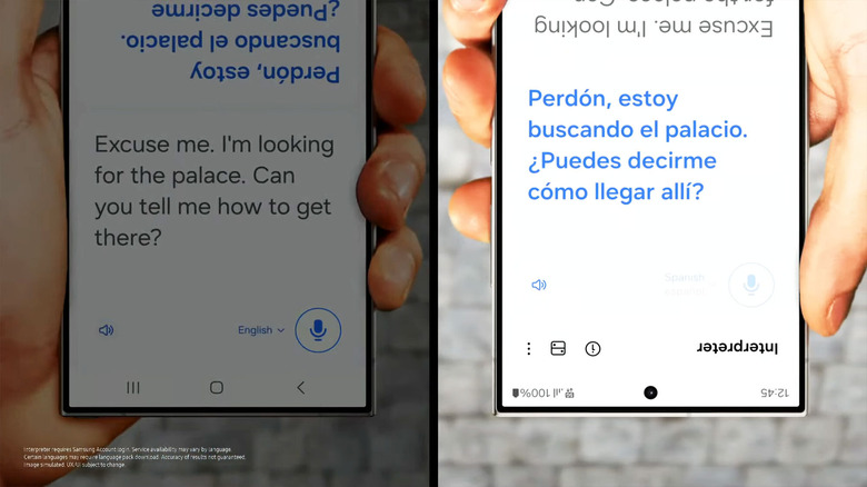 Samsung translation feature