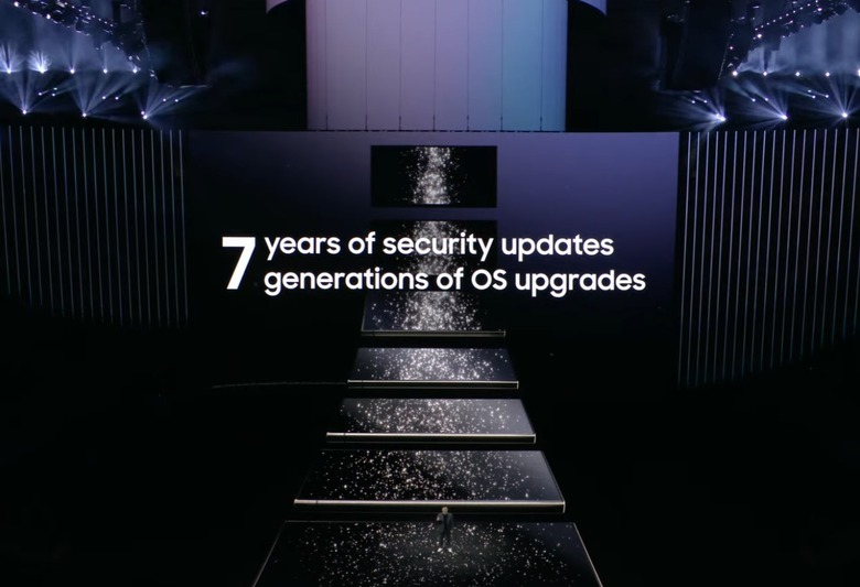 Samsung committing to seven years of software and security updates starting with the Galaxy S24.