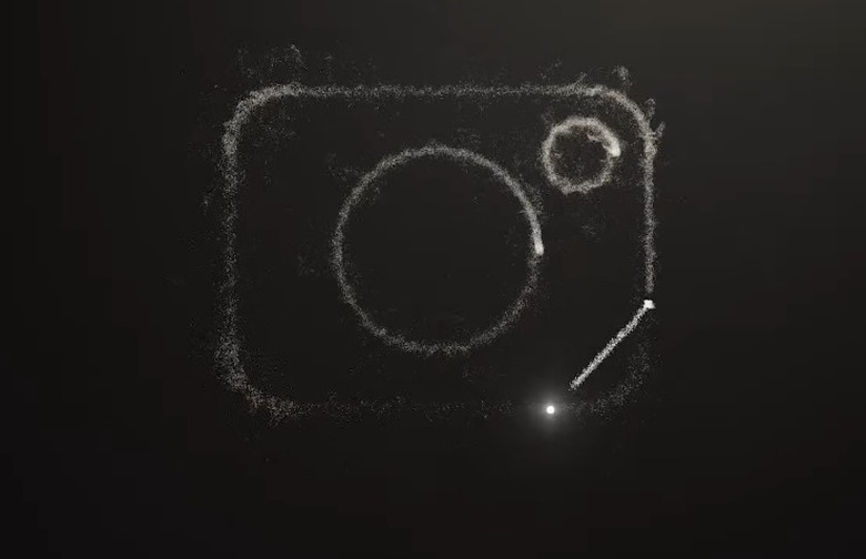 camera icon hint during intro to Samsung Unpacked 2024.