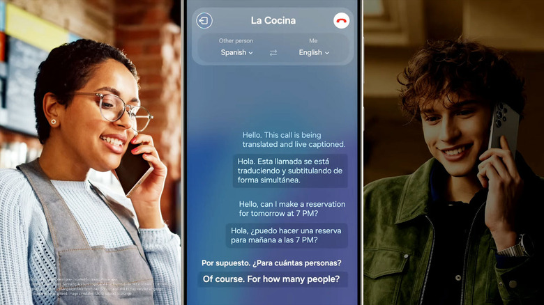 Samsung live translate function