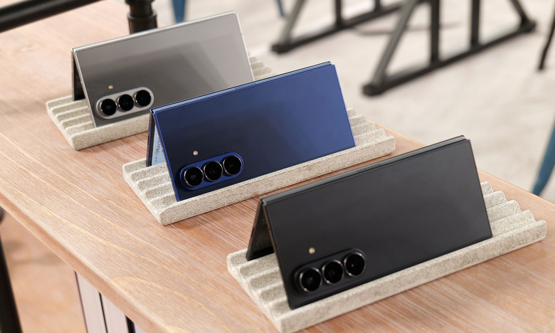 The Galaxy Z Fold 7 line comes in three colors.