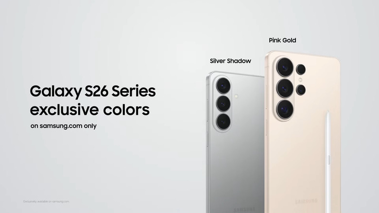 There are two exclusive colors if you order on Samsung.com.