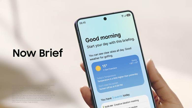 Now Brief with Galaxy AI.