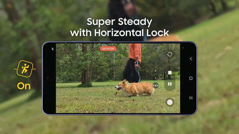 Super Steady with Horizontal Lock keeps bumpy videos at bay.
