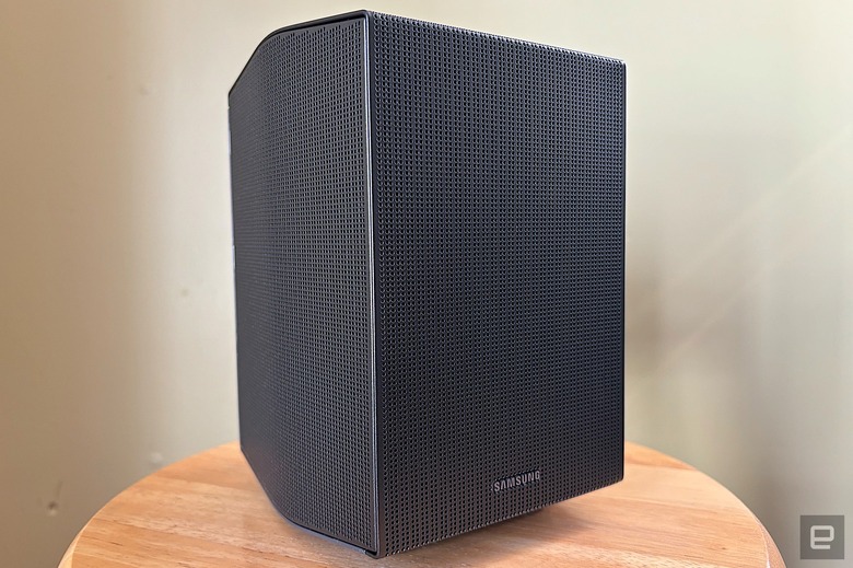 One of the rear speakers