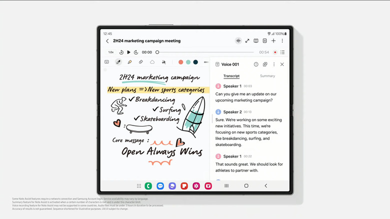 Voice Recorder is now integrated into the Samsung Galaxy Z Fold 6.