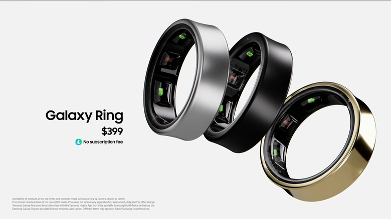 Samsung Galaxy Ring will be $399.