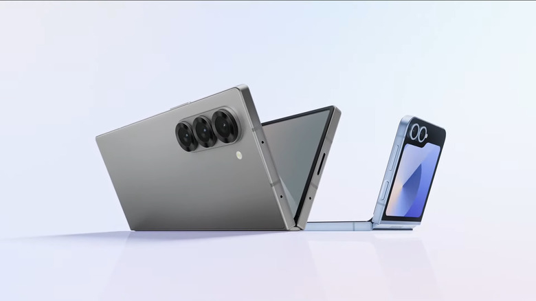 New Samsung Galaxy Z Fold 6 and Galaxy Z Flip 6.