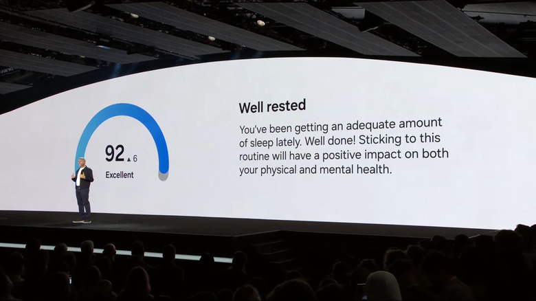 Dr. Matthew Wiggins announcing Samsung Health's new Energy Score.