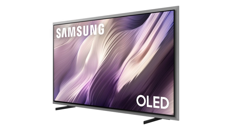 Samsung's new S95H OLED for features a new design that lets it mount flush against a wall.