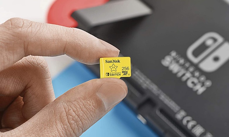 SanDisk's 256GB officially licensed Nintendo Switch microSD card.