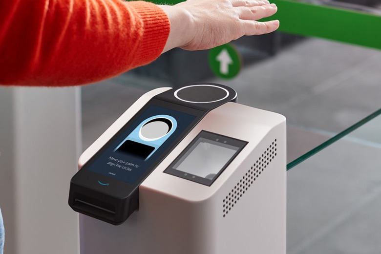 Amazon One palm print reader