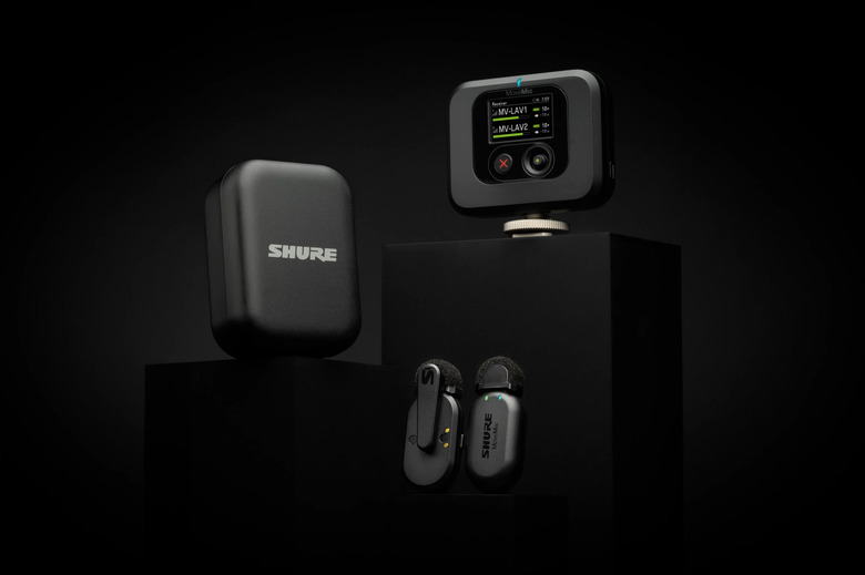 The MoveMic two bundle includes two lapel mics, a charging case and receiver.