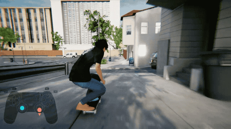 Powersliding down steep hills never gets old.