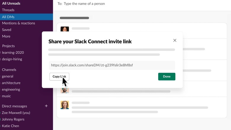 Slack Connect Direct Messages