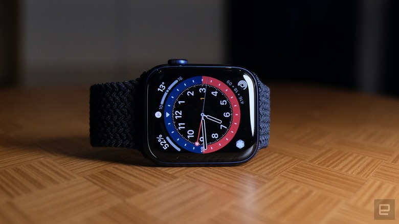 Apple Watch Series 6 with GMT face and Braided Solo Loop