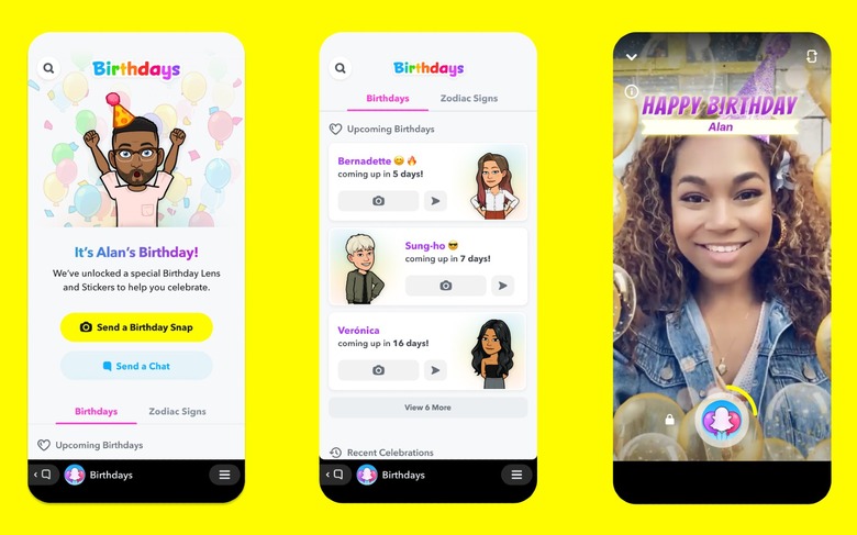 Snapchat Birthday Mini