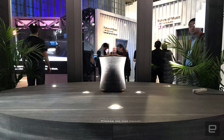 A prototype of the SRS-RA5000 at CES 2019.