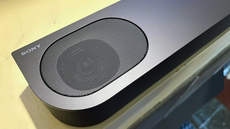 The up-firing speakers assist with Dolby Atmos. 