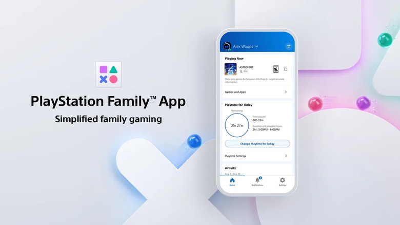 Marketing image for the new PlayStation Family app. Tagline: 