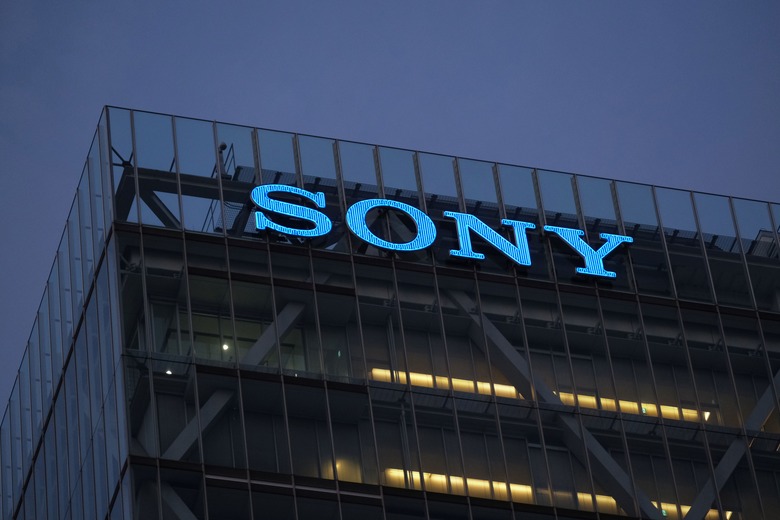 The logo of Japans Sony is displayed on the wall of the companys headquarters building in Tokyo on December 10, 2020, after it announced it had agreed to buy US anime streaming giant Crunchyroll from AT&T for 1.17 billion USD. (Photo by Kazuhiro NOGI / AFP) (Photo by KAZUHIRO NOGI/AFP via Getty Images)