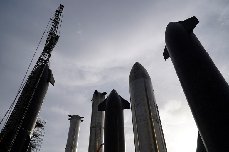 SpaceX's Starship rocket prototypes are seen at the SpaceX Starbase in Brownsville, Texas, U.S., August 19, 2023. REUTERS/Veronica G. Cardenas. To match Special Report SPACEX-MUSK/SAFETY