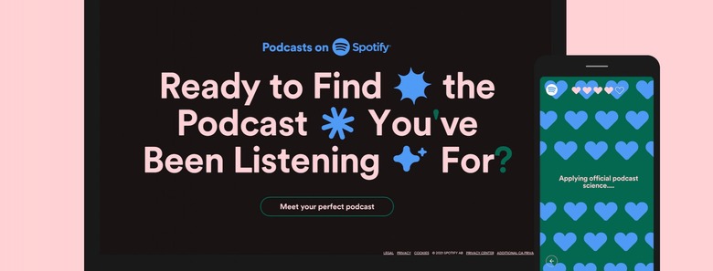 Spotify's Find The One podcast recommendation quiz