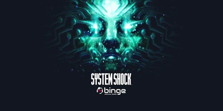 A promotional image for the System Shock live-action TV series.