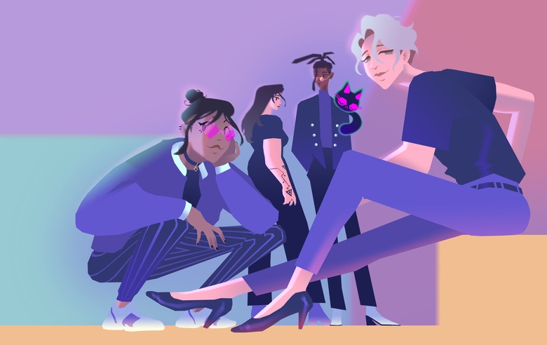 From left to right: Itsumi Saito, Jey Zhang, Carter Flores, Luca Le Fae